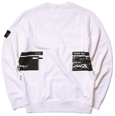 Stone Island 白色山岳印花圓領長袖衛衣 721563094-V0093 Lookbook Stone Island 白色山岳印花圓領長袖衛衣 721563094-V0093