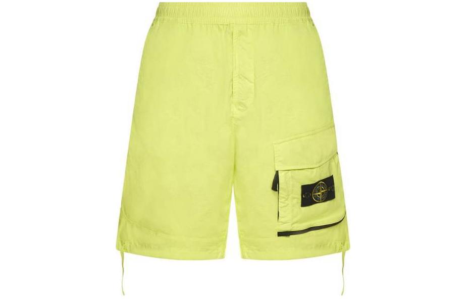 Stone Island  Yellow Elastic Waist Casual Shorts with Logo. 7615L0703-V0031 圖 2