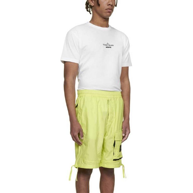 Stone Island  Yellow Elastic Waist Casual Shorts with Logo. 7615L0703-V0031 圖 5