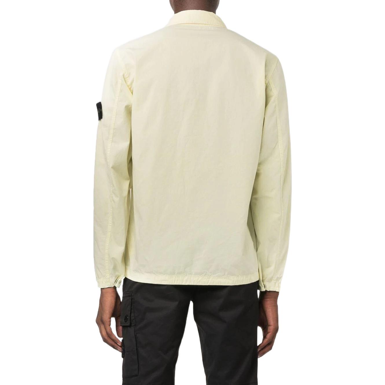 STONE ISLAND  Yellow Zip-Up Jacket with Elastic Cuffs and Collar 7715101WN-V0135 圖 5