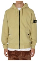 STONE ISLAND Yellow Zip-Up Knit Hoodie with Logo. 791561620-V0091 STONE ISLAND Yellow Zip-Up Knit Hoodie with Logo. 791561620-V0091