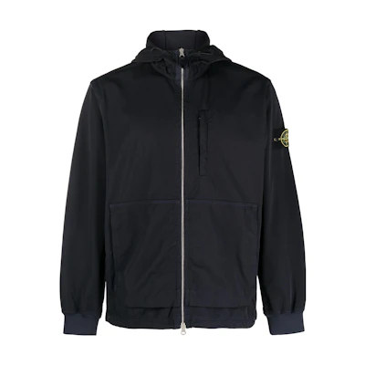 STONE ISLAND Zip-Up Hooded Jacket Navy Blue 791566853-V0020