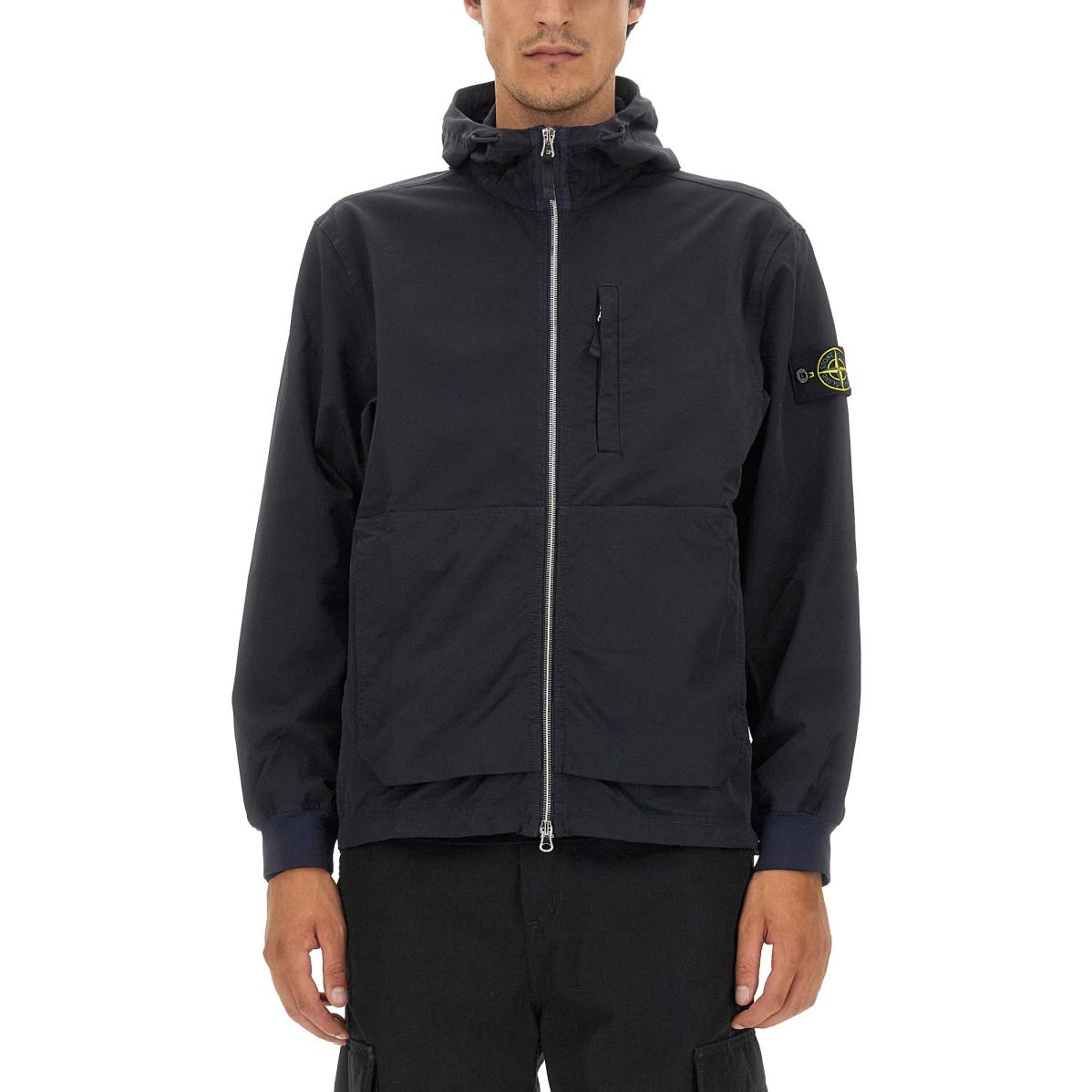 STONE ISLAND  Zip-Up Hooded Jacket Navy Blue 791566853-V0020 圖 4
