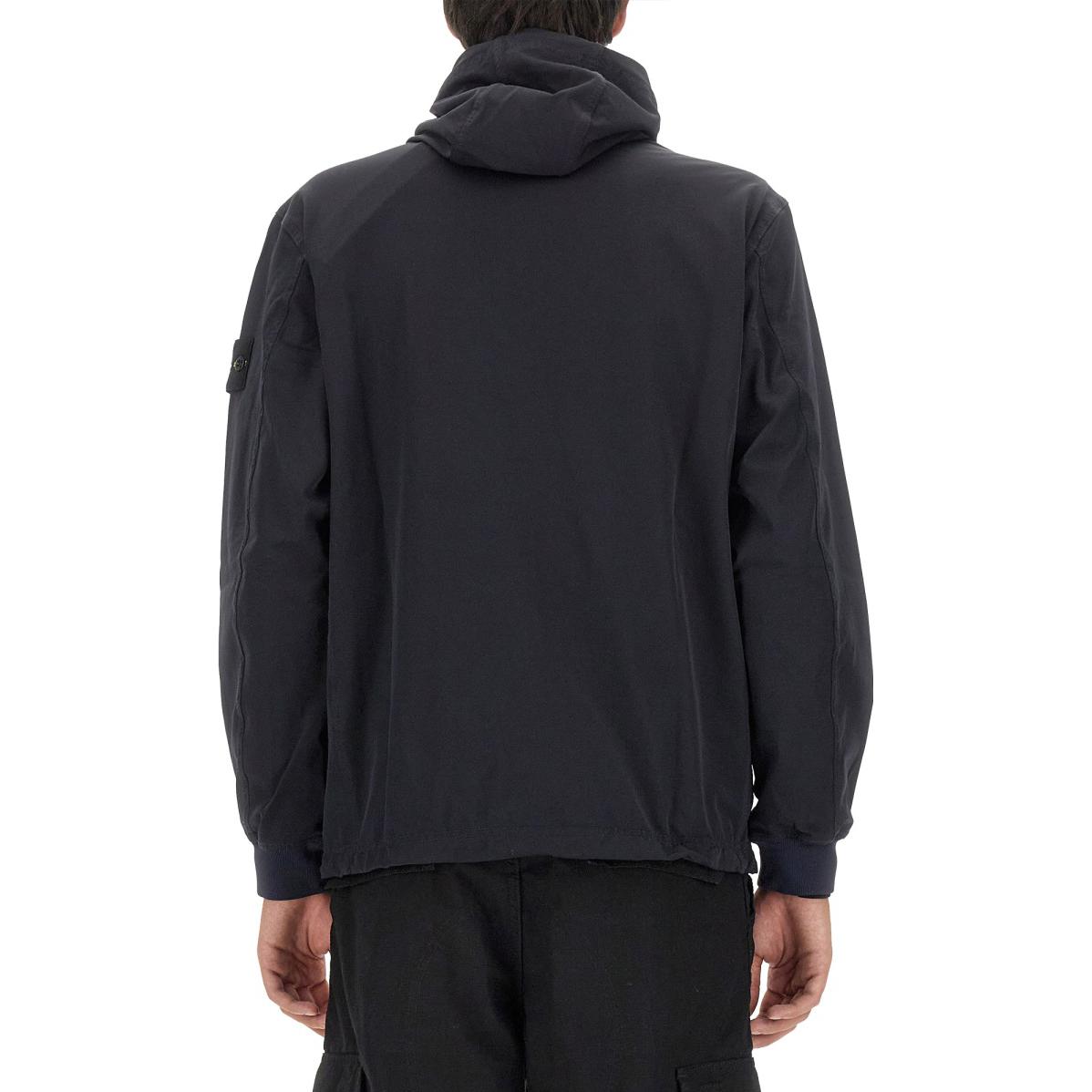 STONE ISLAND  Zip-Up Hooded Jacket Navy Blue 791566853-V0020 圖 5
