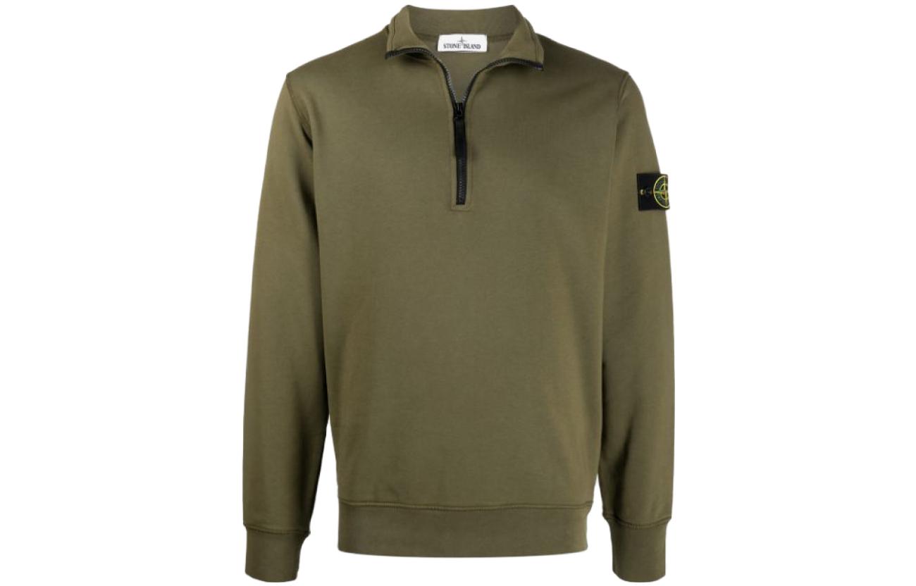 Stone Island  Zip-Up Long Sleeve Polo Sweatshirt. 741561951-V0058