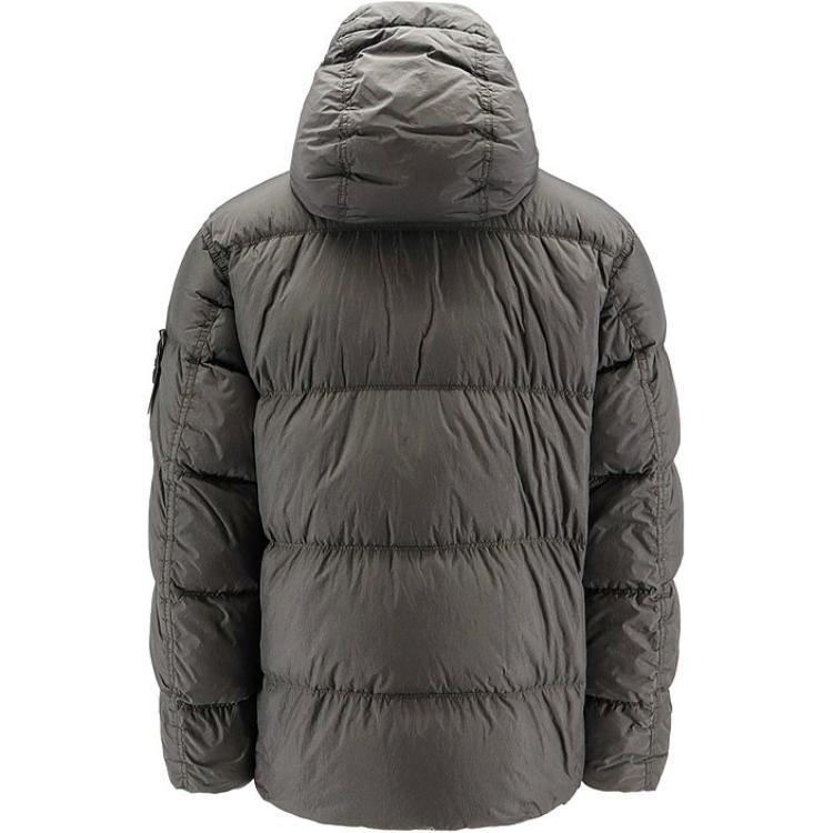 Stone Island  Zip Hoodie Jacket - Solid Color, Carbon Gray, Relaxed Fit. 811540723-V0062 圖 3