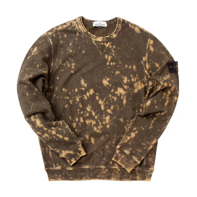 Stone Island All-Over Print Crewneck Sweatshirt Khaki - Long Sleeve 751561538-V0079