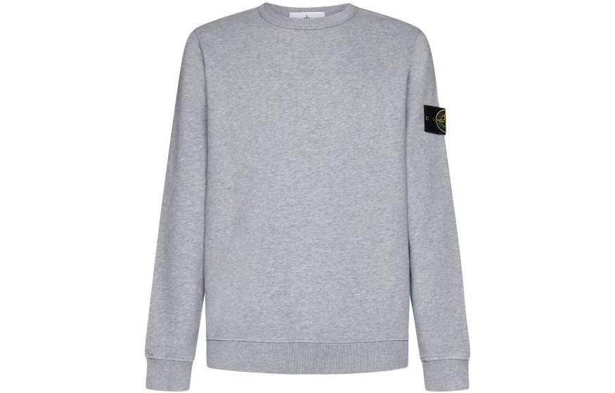 Stone Island Badge Crewneck Long Sleeve Sweatshirt Gray 791562420-V0M64 圖 2