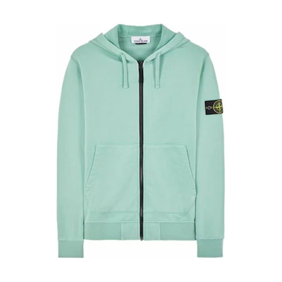 Stone Island Badge Hooded Oversized Sweatshirt Men’s Light Green 801564251-V0052
