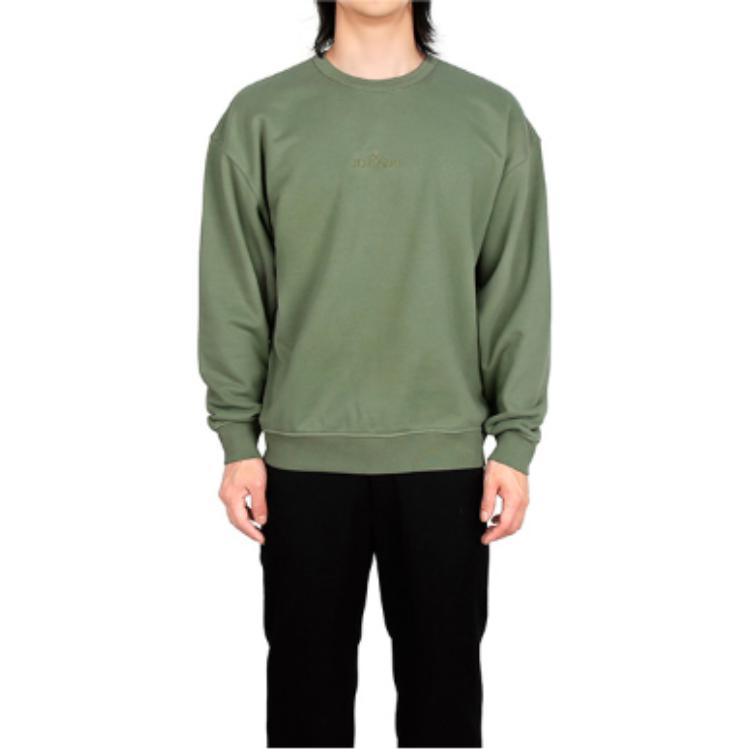Stone Island Badge Logo Crewneck Sweatshirt Men’s - Sage Green 781562051-V0055