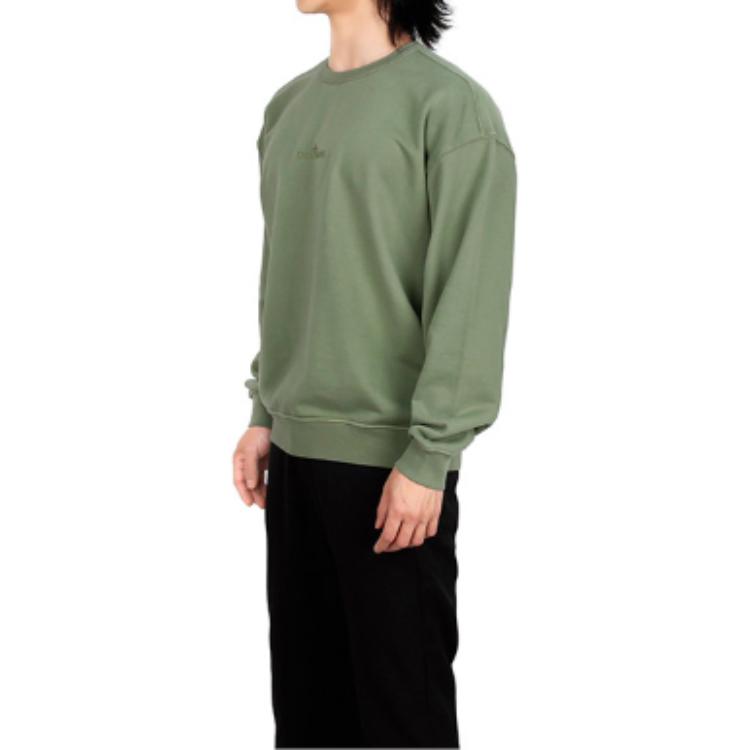 Shop Stone Island 徽章標誌圓領衛衣 男款 - 鼠尾草綠 781562051-V0055