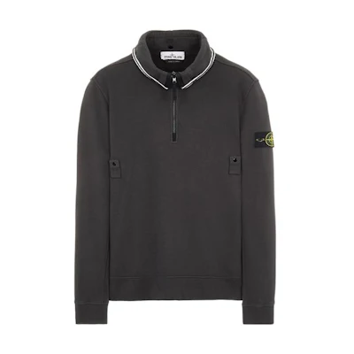 Stone Island Badge Long Sleeve Sweatshirt - Gray 751560720-V0065