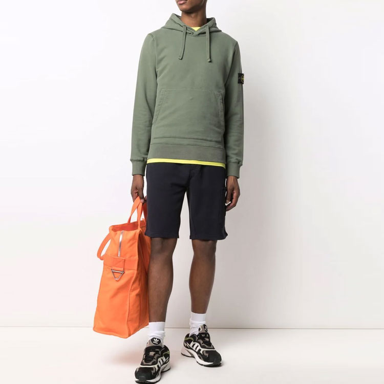 Stone Island Badge Solid Knit Hoodie Military Green - 751564120-V0055 圖 3