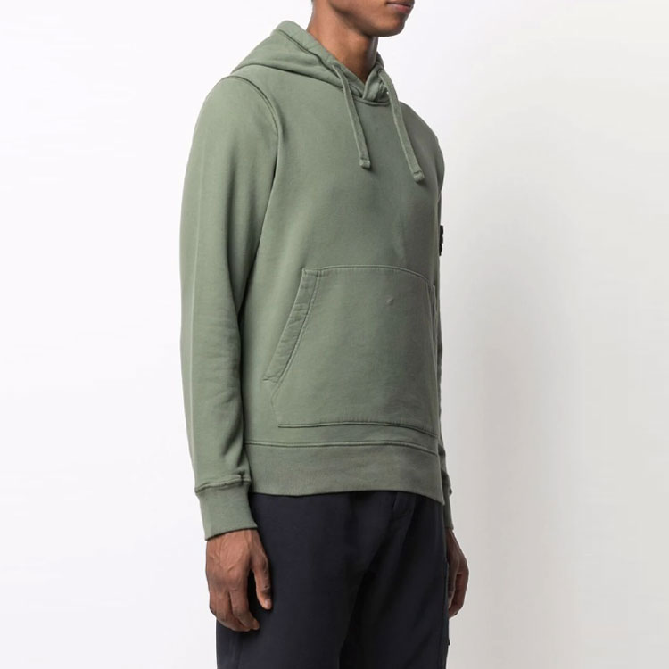 Stone Island Badge Solid Knit Hoodie Military Green - 751564120-V0055 圖 4