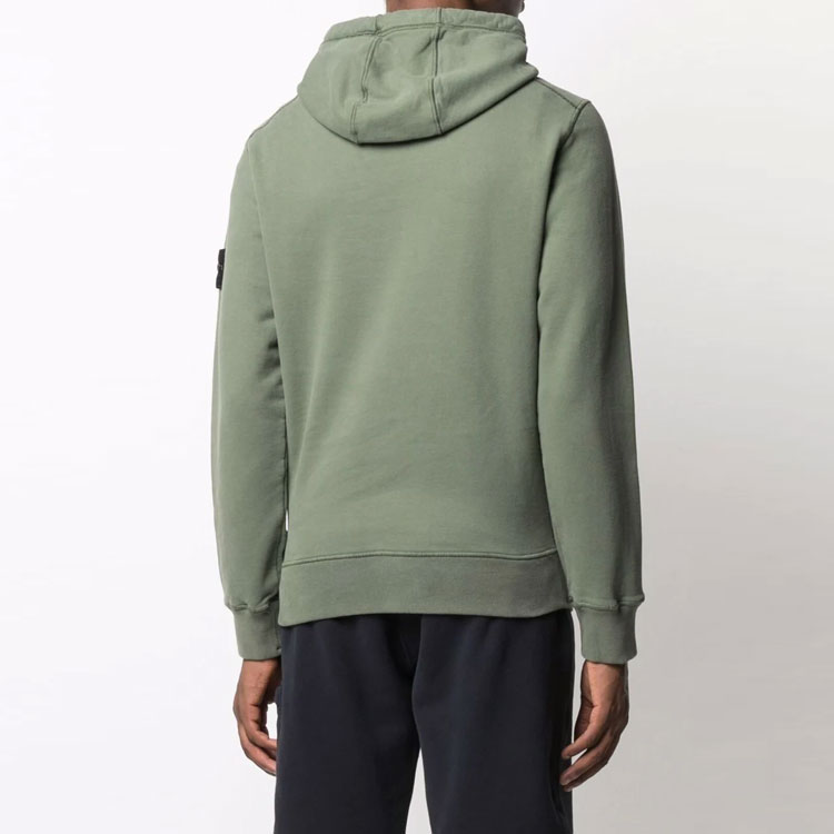 Stone Island Badge Solid Knit Hoodie Military Green - 751564120-V0055 圖 5