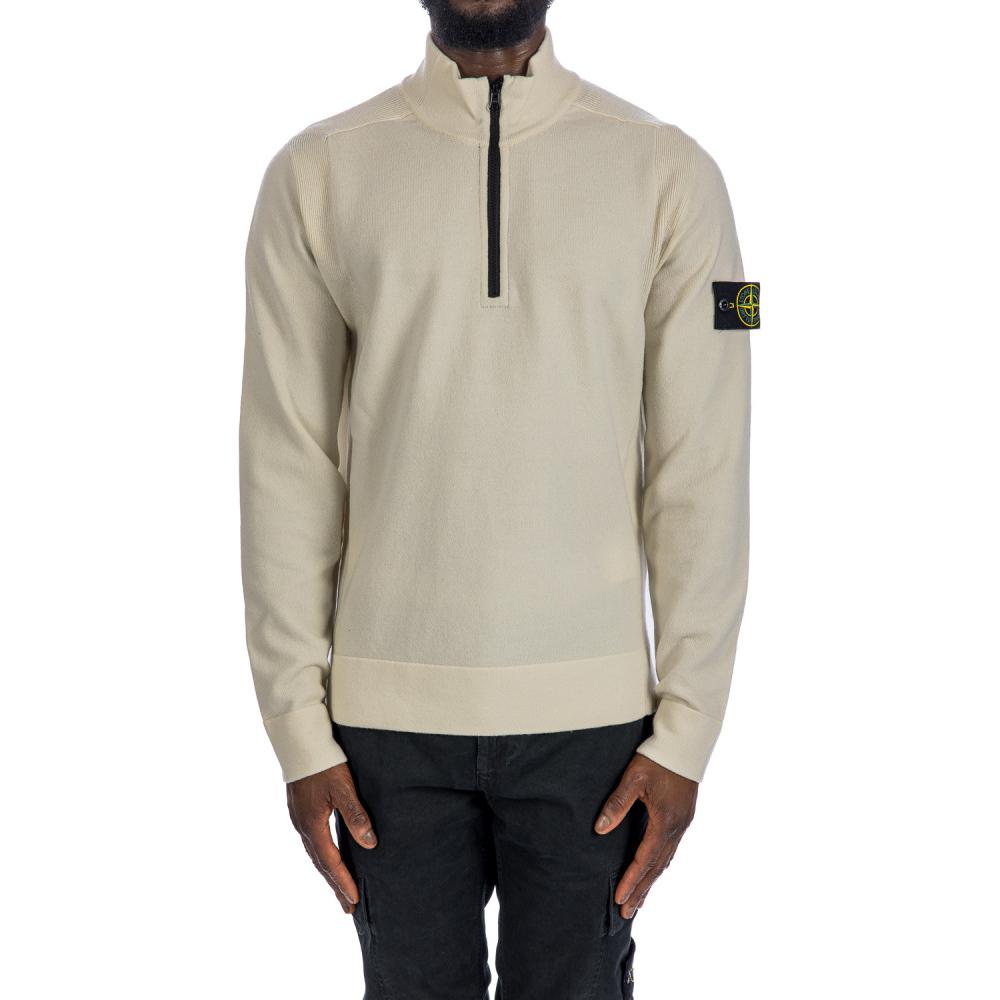 STONE ISLAND Badge Zip-Up High Neck Sweatshirt Men’s White 8115521A1-V0097 圖 2