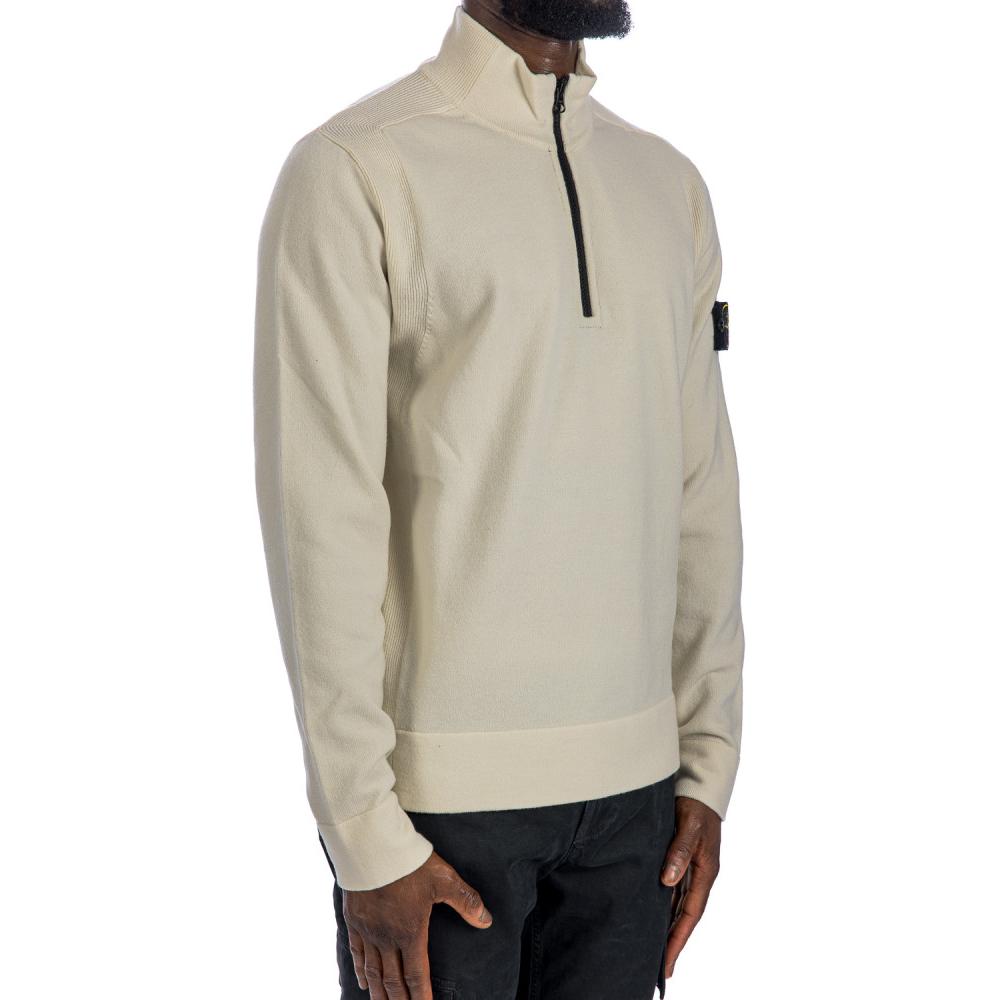 STONE ISLAND Badge Zip-Up High Neck Sweatshirt Men’s White 8115521A1-V0097 圖 4