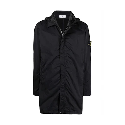 Stone Island Badge Zip-Up Jacket Black 741543233-V0029