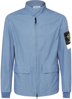 Stone Island Badge Zip-Up Long Sleeve Jacket for Men - Blue 761541033-V0046 Stone Island Badge Zip-Up Long Sleeve Jacket for Men - Blue 761541033-V0046