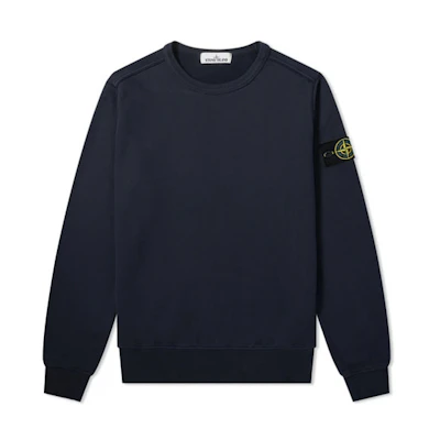 Stone Island Basic Patch Crewneck Sweatshirt Navy Blue 7115-62720-V0020