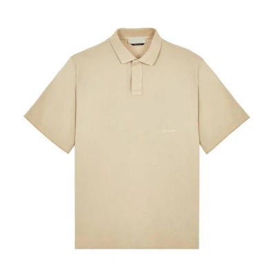 Stone Island Beige Short-Sleeve Polo Shirt with Collared Design 8015216F3-V0090