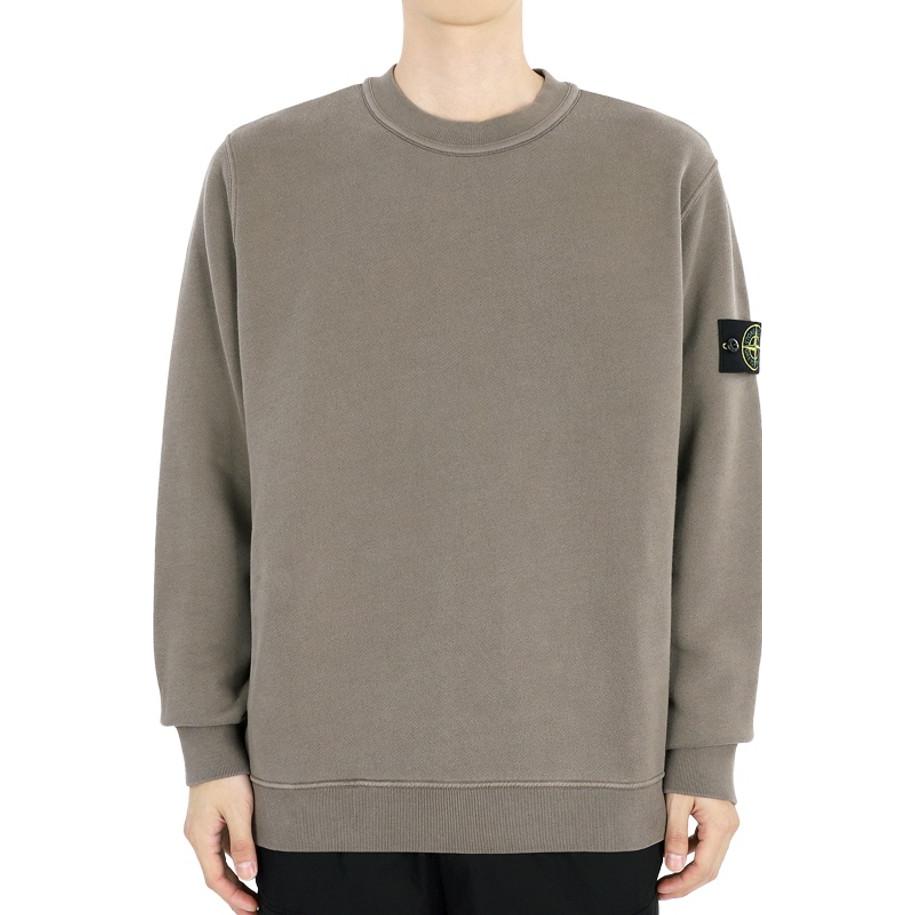 Stone Island Beige Badge Slim Fit Crewneck Long Sleeve Sweatshirt for Men 811561241-V0175 圖 5