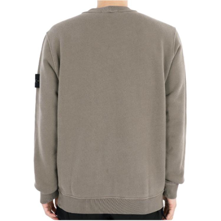 Stone Island Beige Badge Slim Fit Crewneck Long Sleeve Sweatshirt for Men 811561241-V0175 圖 6