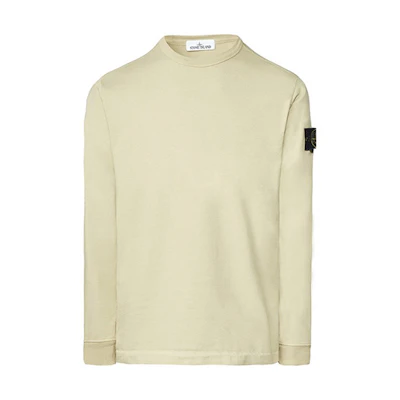 Stone Island Beige Compass Logo Crewneck Sweatshirt 751564450-V0091