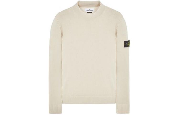 Stone Island Beige Crewneck Long Sleeve Sweatshirt 7915522B6-V0097