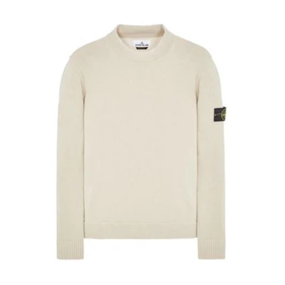 Stone Island Beige Crewneck Long Sleeve Sweatshirt 7915522B6-V0097