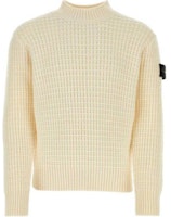 Stone Island Beige Crewneck Pullover Sweater for Men 8115537D5-V0099 Stone Island Beige Crewneck Pullover Sweater for Men 8115537D5-V0099