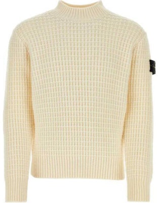 Stone Island 米色男士套頭圓領毛衣 8115537D5-V0099 Order Stone Island 米色男士套頭圓領毛衣 8115537D5-V0099