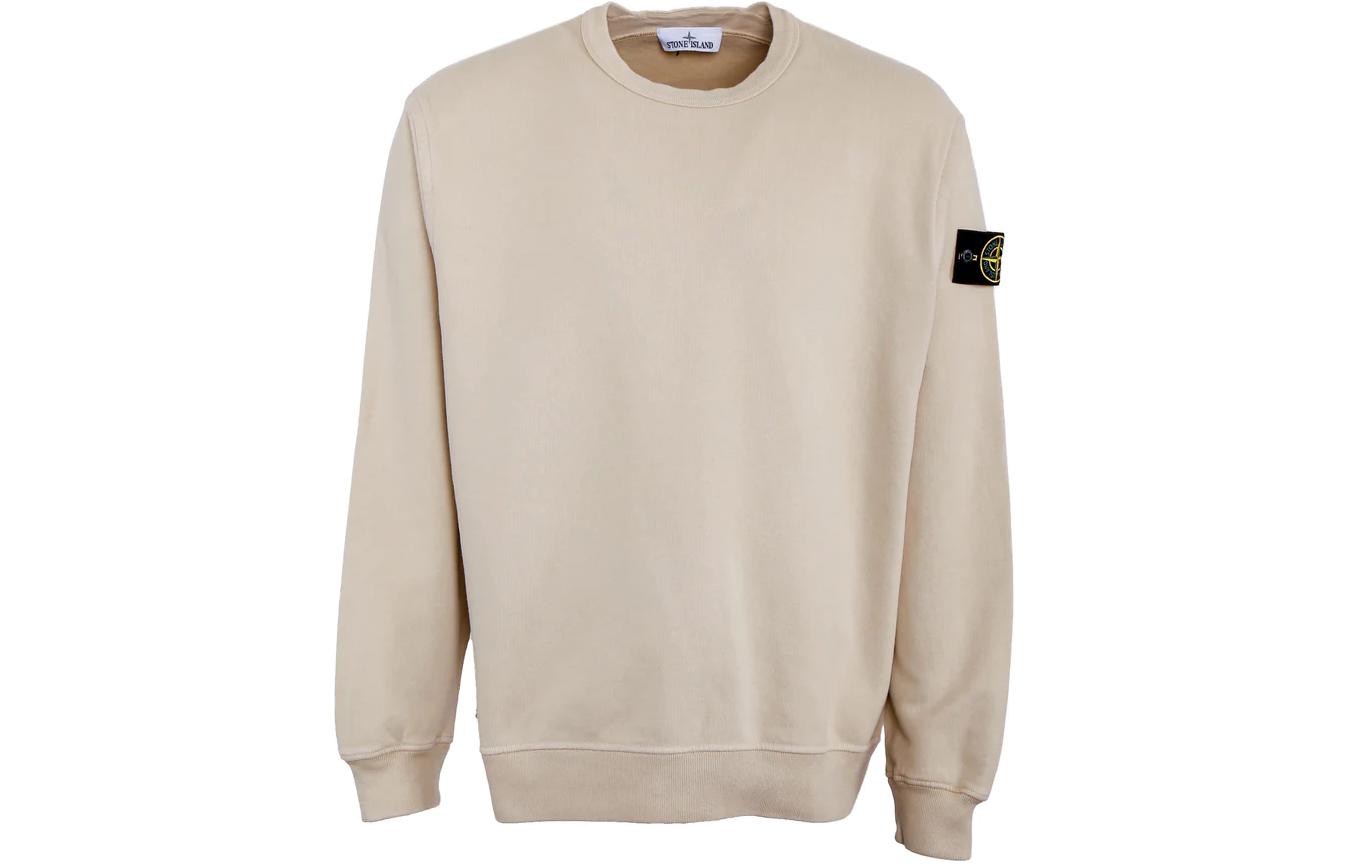 Stone Island Beige Crewneck Pullover Sweatshirt for Men 771561720-V0090