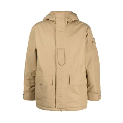 STONE ISLAND Beige Double Placket Long Sleeve Jacket for Men 7915420F1-V0098