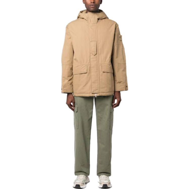 STONE ISLAND Beige Double Placket Long Sleeve Jacket for Men 7915420F1-V0098 圖 3