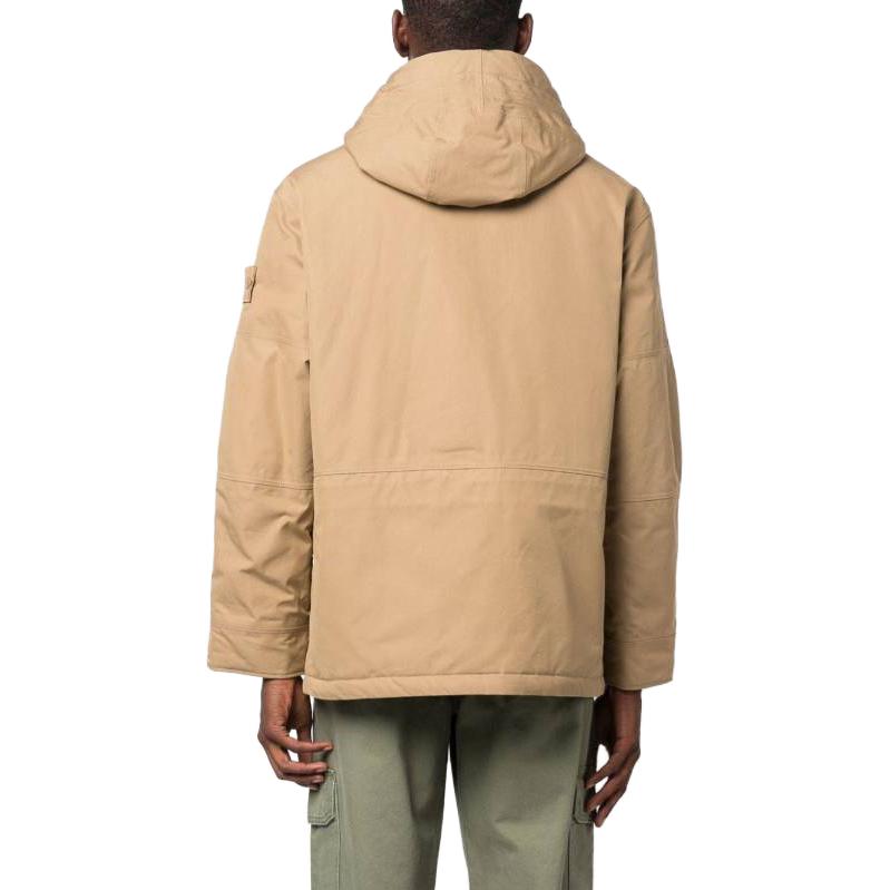 STONE ISLAND Beige Double Placket Long Sleeve Jacket for Men 7915420F1-V0098 圖 4