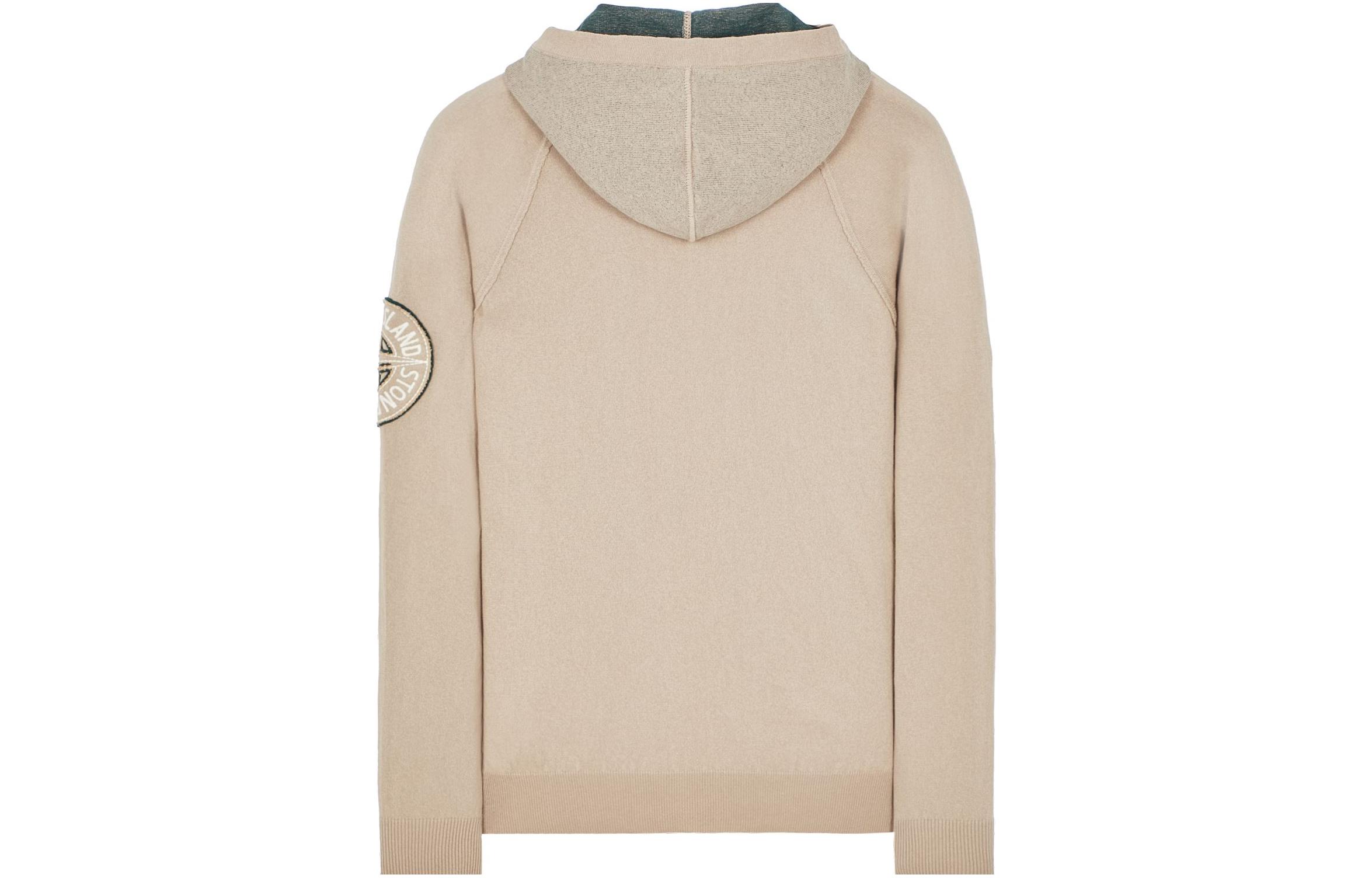 STONE ISLAND Beige Embroidered Logo Hoodie  Casual Pullover. 7815512B7-V0092 圖 3