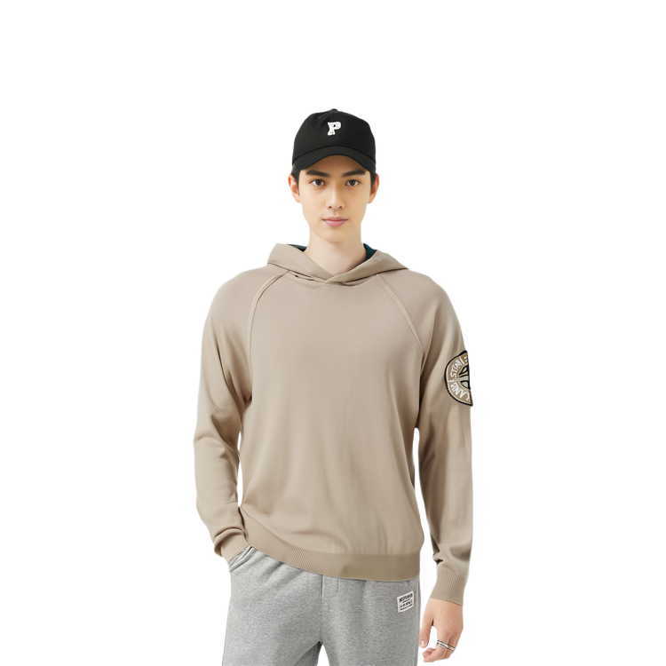 STONE ISLAND Beige Embroidered Logo Hoodie  Casual Pullover. 7815512B7-V0092 圖 4