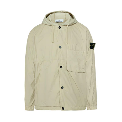 Stone Island Beige Hooded Long-Sleeve Jacket for Men 751510403-V0091