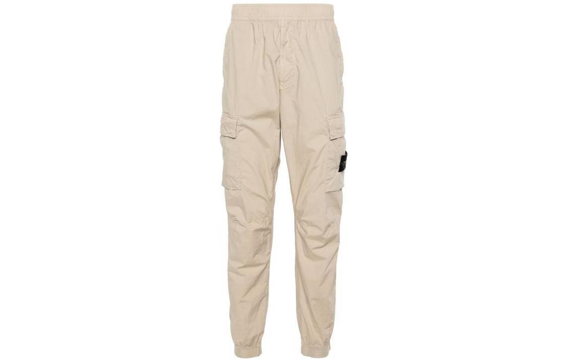 Order ストーンアイランド ベージュ ロゴ カーゴ ジョガーパンツ メンズ. 801531303-V0095
