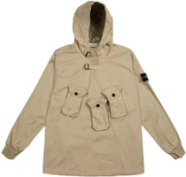 Stone Island Beige Multi-Pocket Hooded Jacket for Men 751510110-V0191 Stone Island Beige Multi-Pocket Hooded Jacket for Men 751510110-V0191