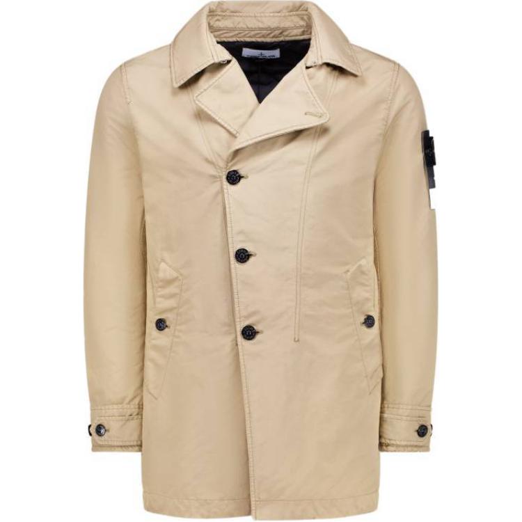 Stone Island Beige Single-Breasted Long Sleeve Jacket for Men 811542149-V0094