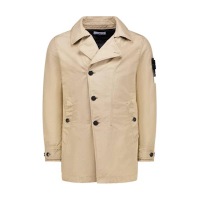 Stone Island Beige Single-Breasted Long Sleeve Jacket for Men 811542149-V0094