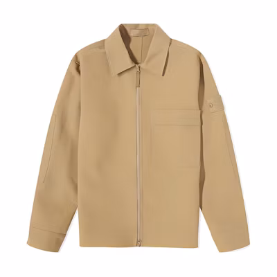 Stone Island Beige Zip-Up Collared Jacket Men’s Long Sleeve 7915115F2-V0098
