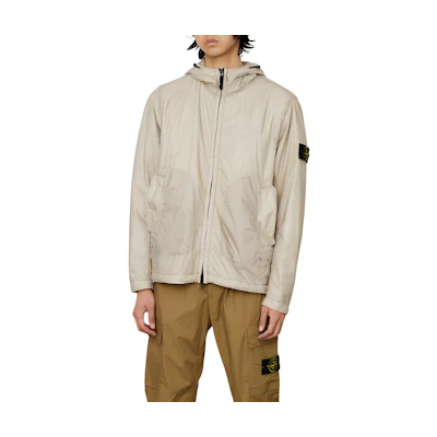 Stone Island Beige Zip-Up Hoodie Jacket 781542025-V0092