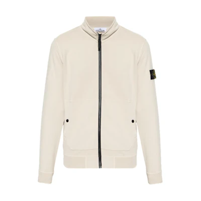 Stone Island Beige Zip-Up Stand Collar Jacket 791562820-V0097