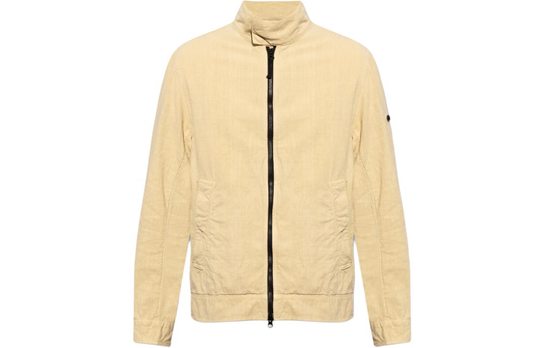 Stone Island Beige Zip-Up Stand Collar Jacket 801542130-V0091