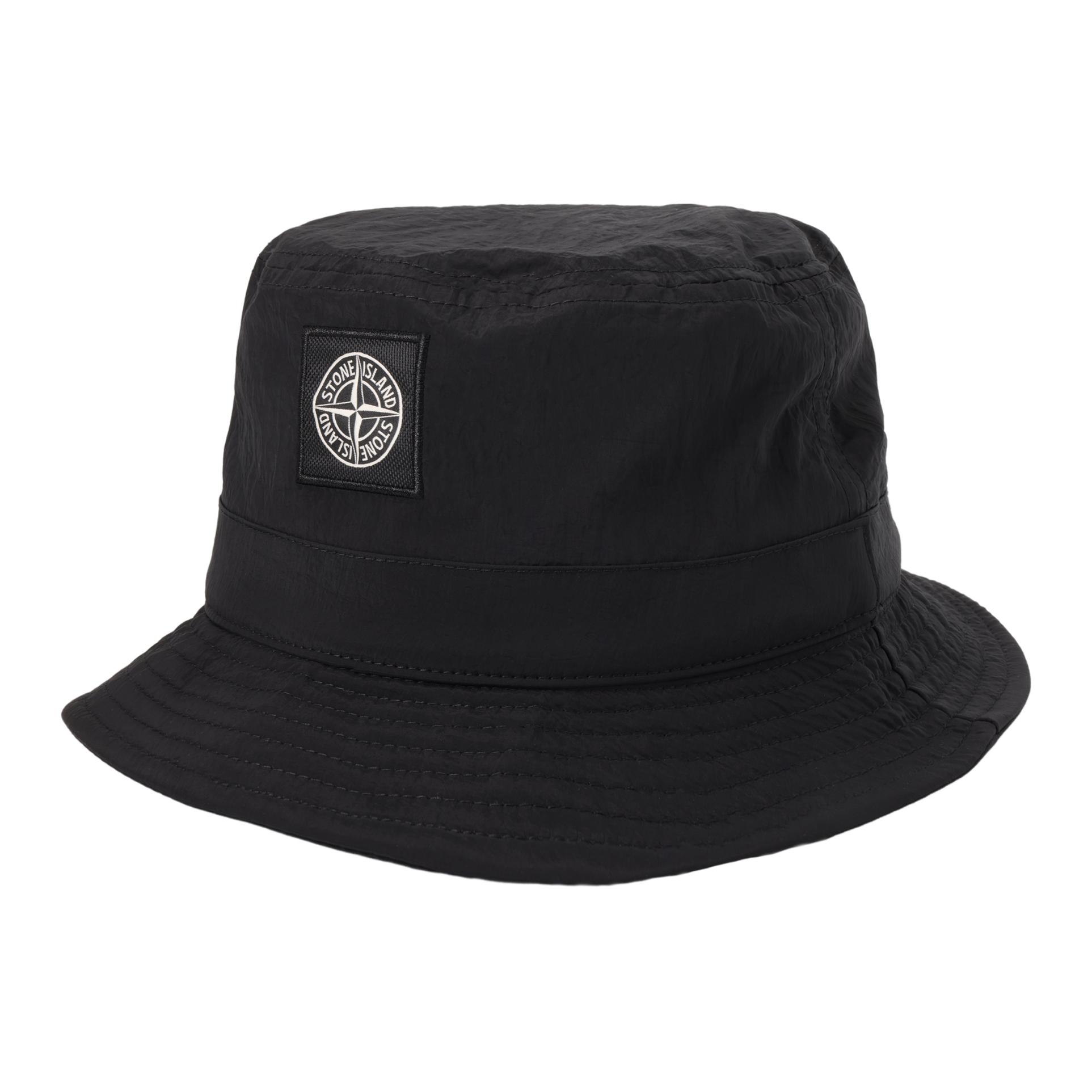 Lookbook STONE ISLAND Topi Bucket Hitam Unisex Gaya Selesa & Pasangan. 781599376-V0029