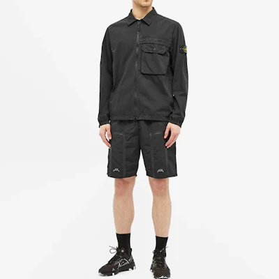 石头岛黑色棉质染色经典夹克配拉链口袋 7315107WN-V0129 Shop 石头岛黑色棉质染色经典夹克配拉链口袋 7315107WN-V0129