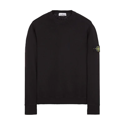 Stone Island Black Crewneck Badge Sweatshirt Long Sleeve Pullover 801566060-A0029